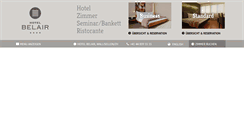 Desktop Screenshot of belair-hotel.ch